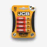 4-Pack JCB Zinc AA Batteries