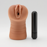 Magni Vibrating Realistic Vagina Pussy Pocket Male Masturbator