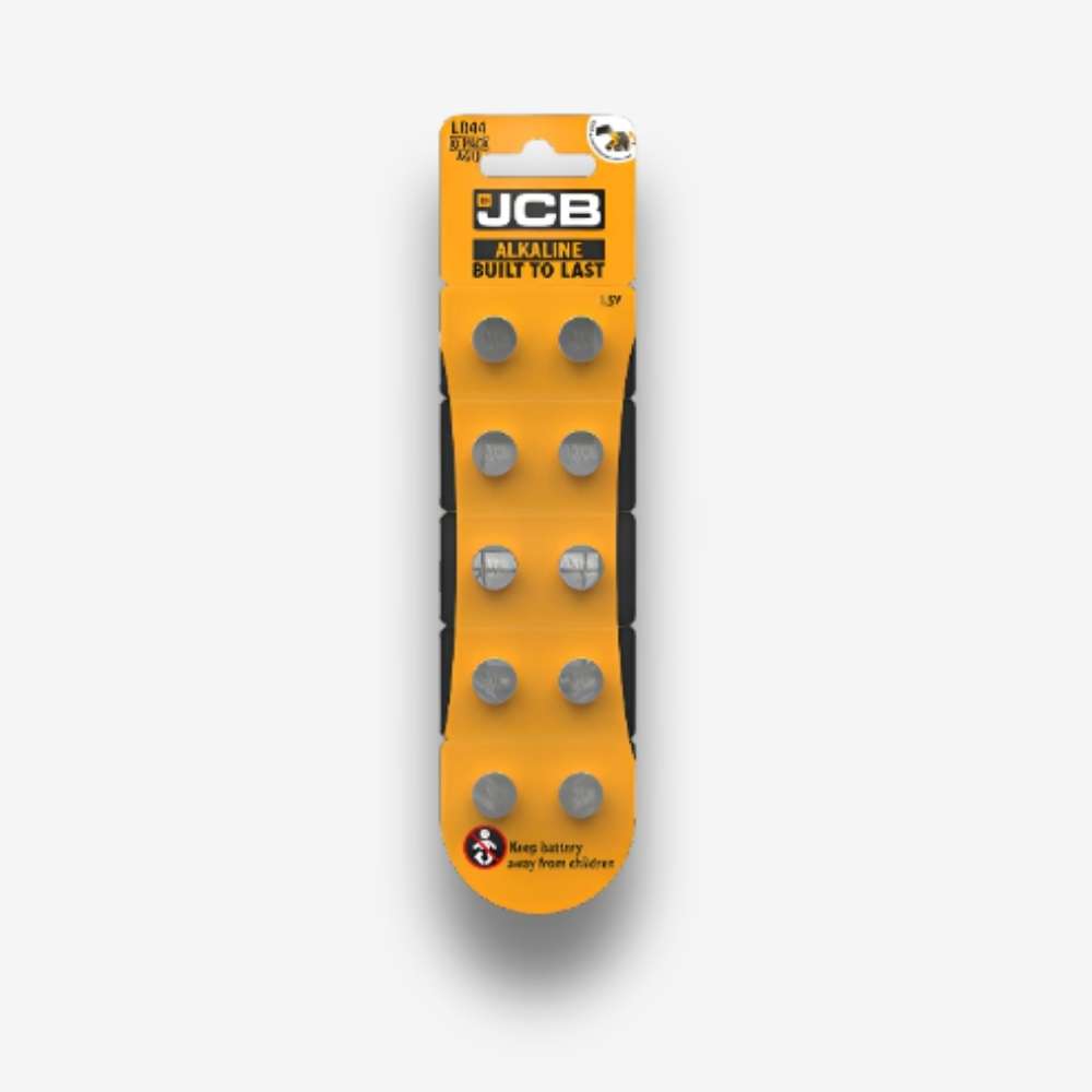 10-Pack JCB Alkaline LR44 Batteries