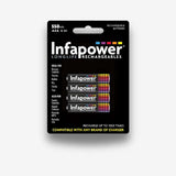 4-Pack Infapower Longlife Rechargeable AAA Batteries — alternate view