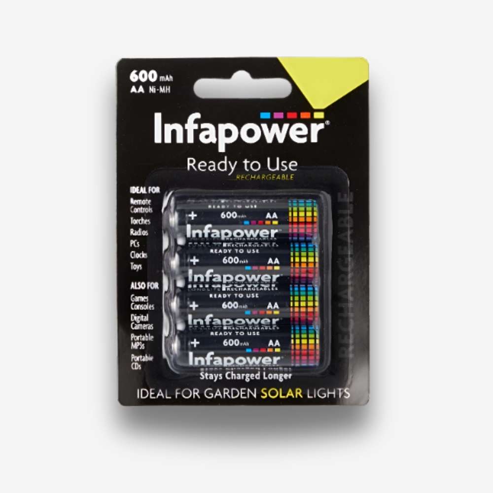 4-Pack Infapower Longlife Rechargeable AA Batteries — alternate view