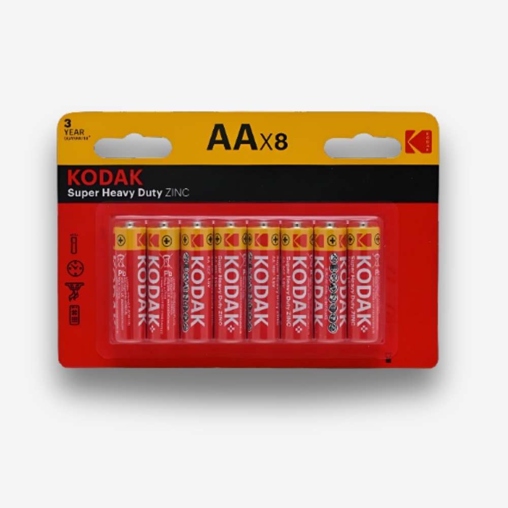 8-Pack Kodak Zinc Super Heavy Duty AA Batteries