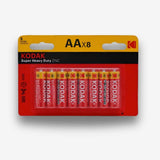 8-Pack Kodak Zinc Super Heavy Duty AA Batteries — alternate view