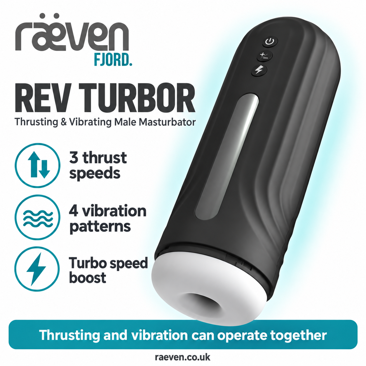Rev Turbor Thrusting & Vibrating Blowjob Male Masturbator