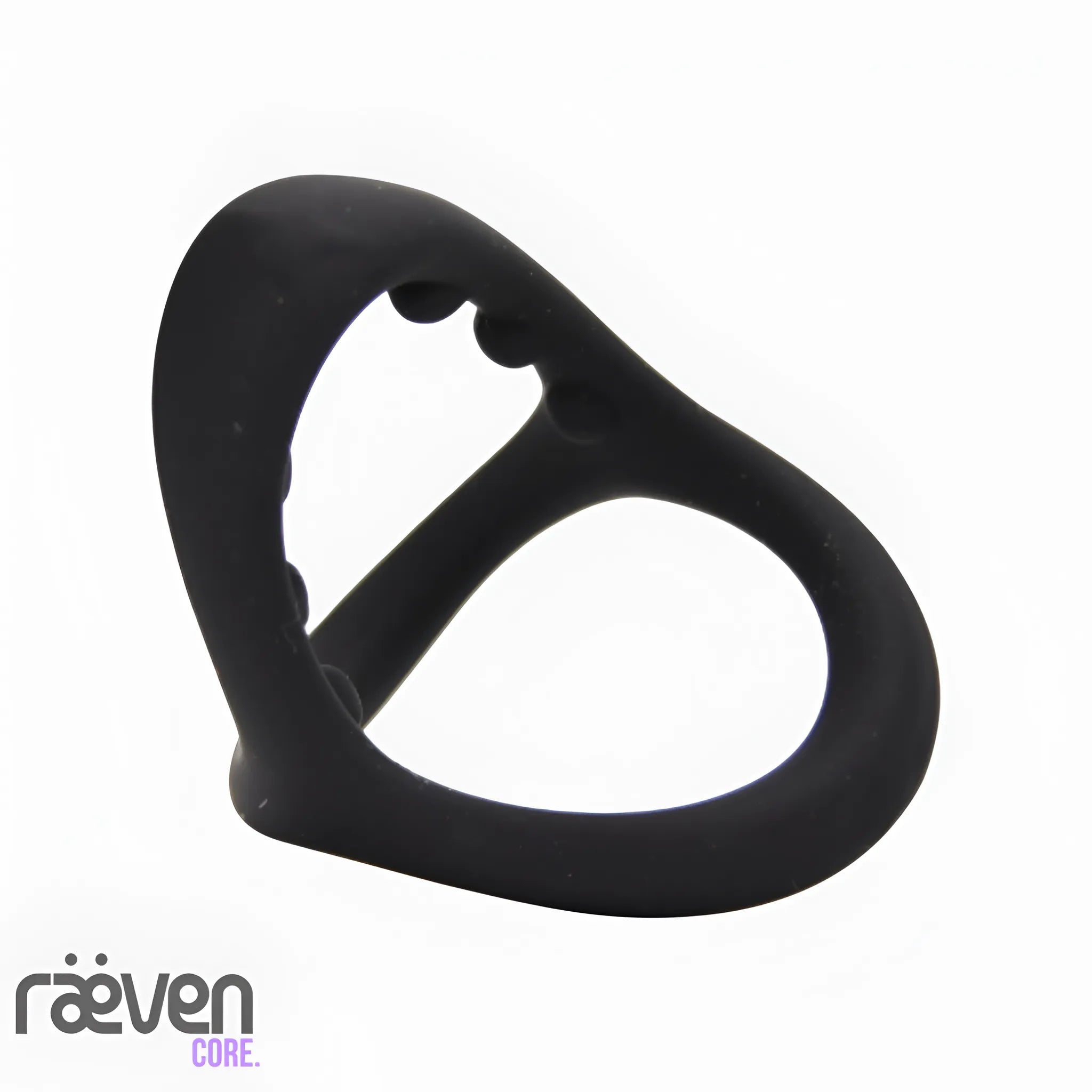 Asgard Stretchy Silicone Triple Cock Ring — side view