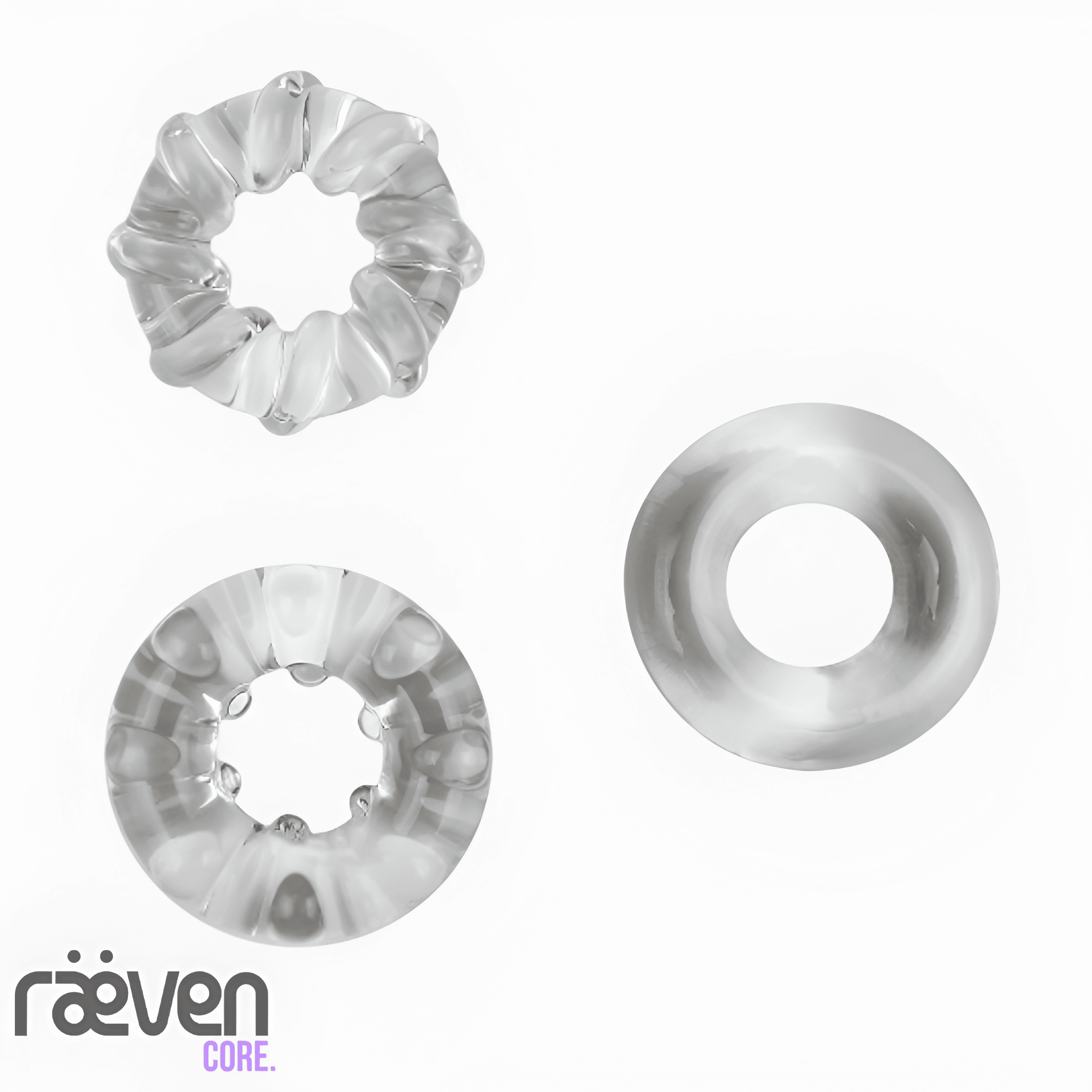 Hardda Enhancement Cock Ring Variety Pack Set — detail view
