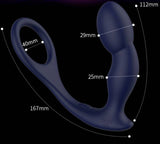 Malm Remote Controlled Prostate Massager with Cock Ring