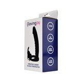 Vibrating Double Fun Cock Ring and Strap-On For Two