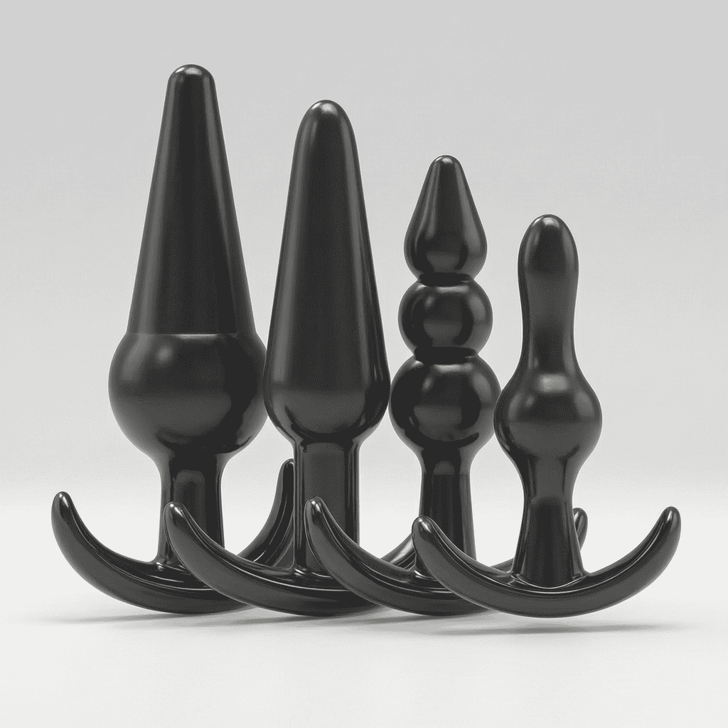 Traina 4 Piece Men's Butt Plug Experimental Set | Raeven CORE