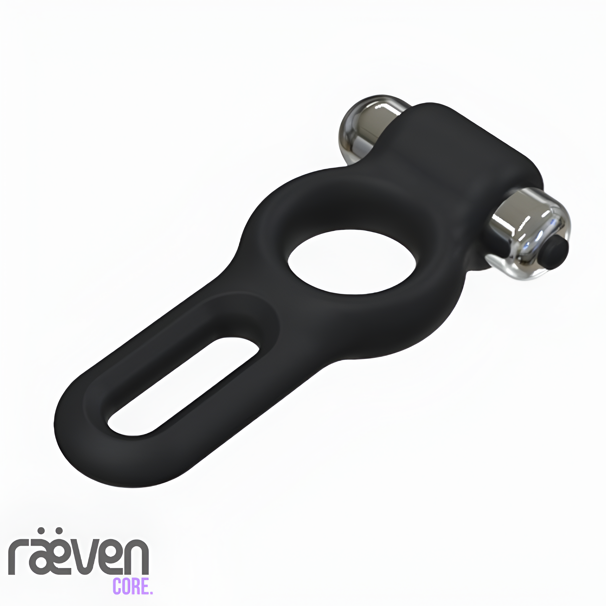 Vigor Silicone Intense Vibrating Cock and Ball Ring — side view