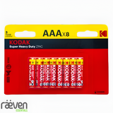 8-Pack Kodak Zinc Super Heavy Duty AAA Batteries