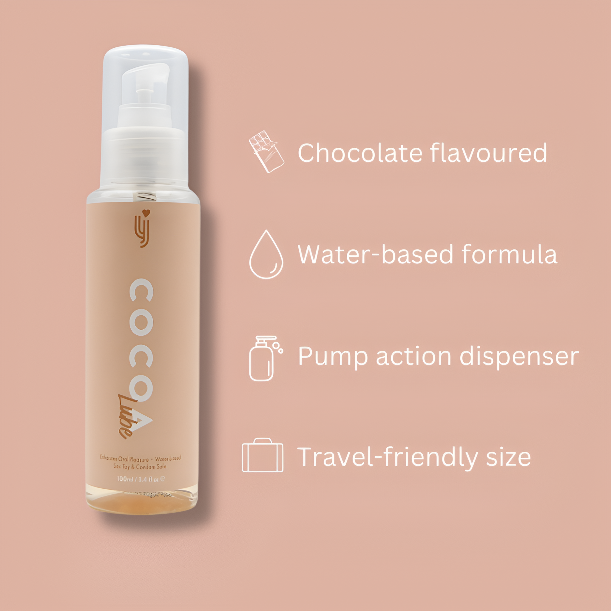 Cocoa Chocolate Flavoured Lube 100ml — close-up
