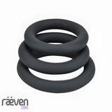 Ironn 3 Pack Multi-Size Silicone Thick Cock Rings — detail view