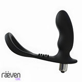 Vaken Vibrating Prostate Massager with Cock Ring — side view