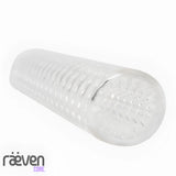 Runa Clear Textured Compact Male Masturbator Stroker — detail view