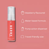 Berry Strawberry Flavoured Lube 30ml — side view