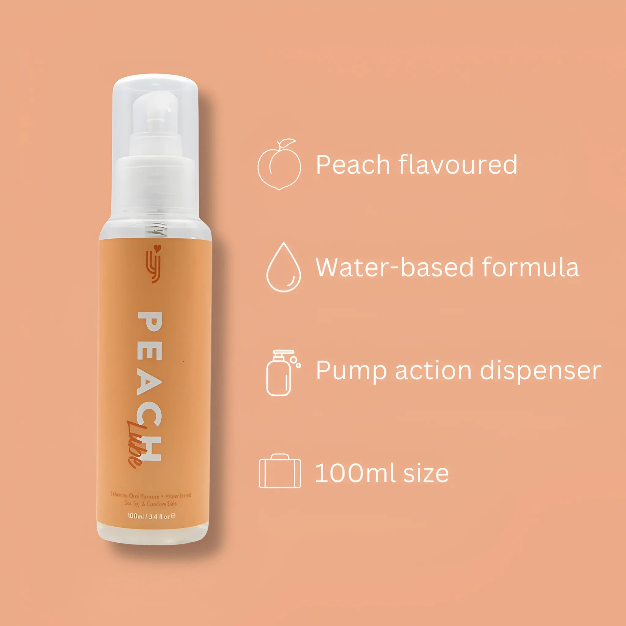 Peach Flavoured Lube 100ml — close-up