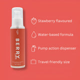 Berry Strawberry Flavoured Lube 100ml — close-up