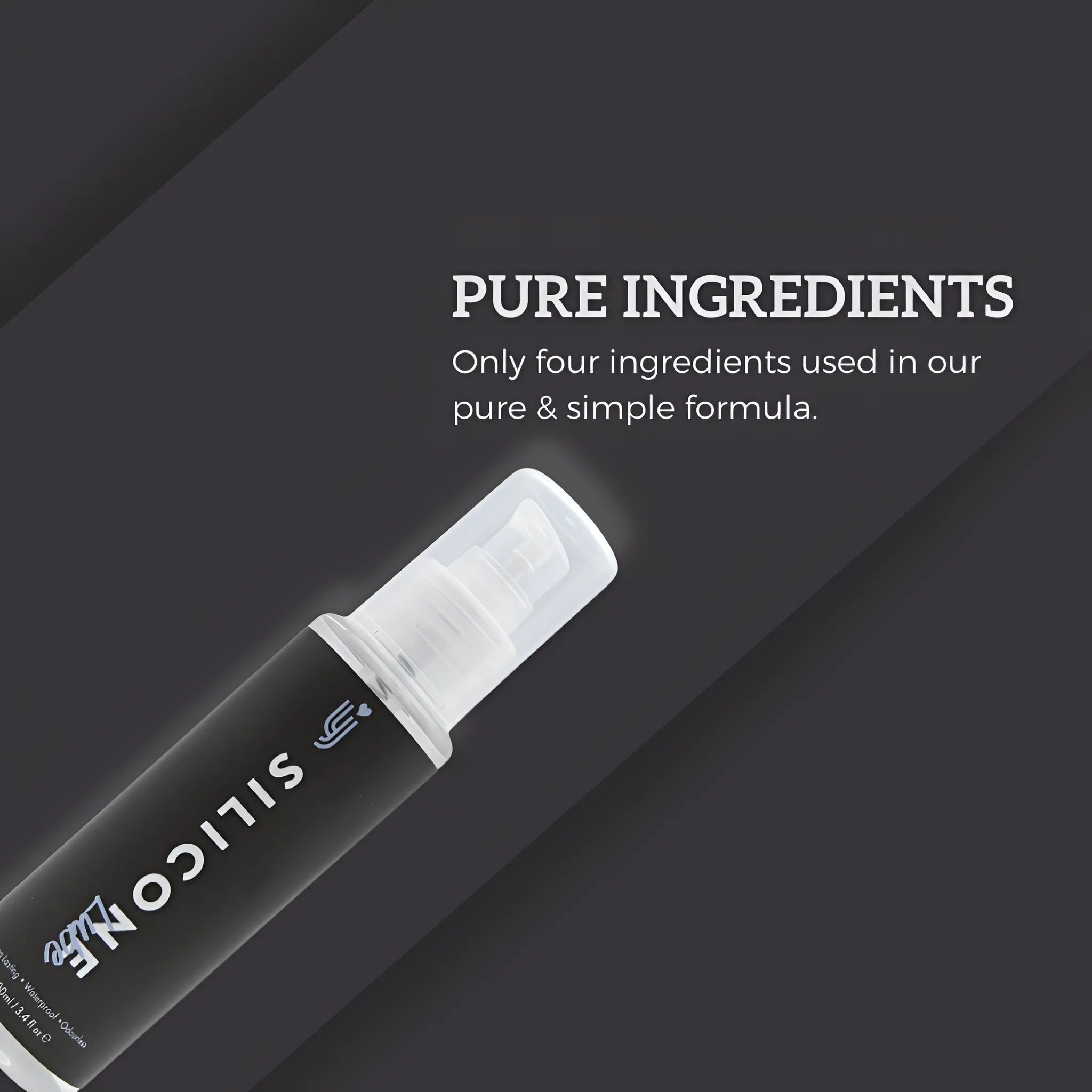 Luxury Silicone-Based Long-Lasting Lube 100ml | Raeven FJORD — top view