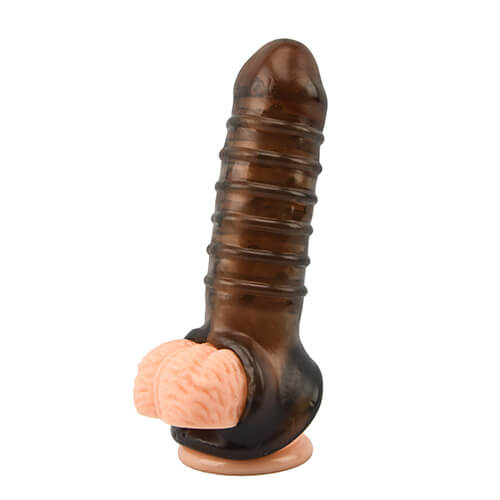 Rybbe Textured Penis Sleeve with Ball Loop